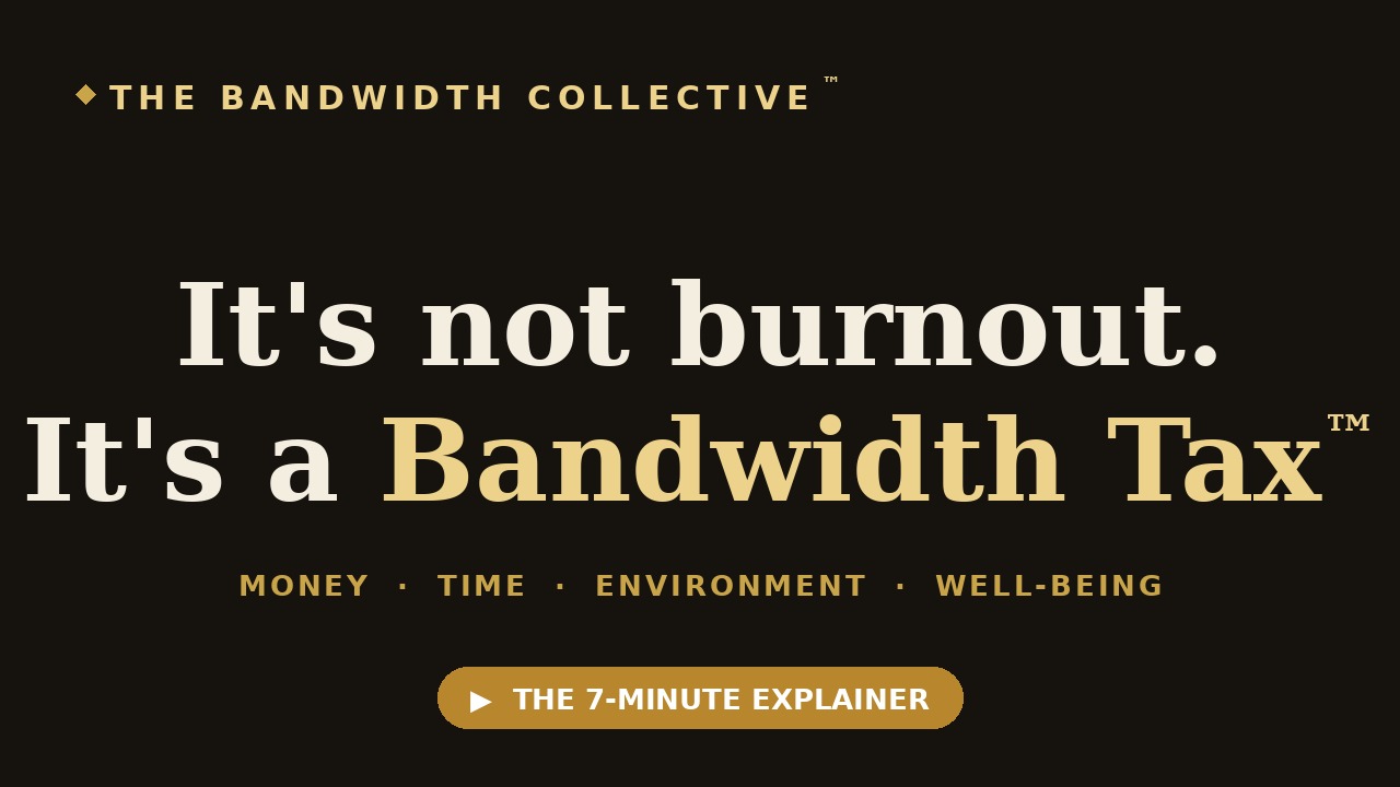The Bandwidth Collective — the 7-minute explainer